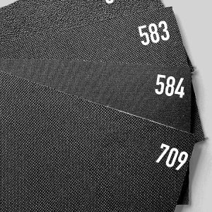 Alternative view of Black Seat Fabric with Foam Backing (709)