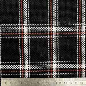 Red, Black and White Plaid Seat Fabric for VW Golf Mk1 (FW1)