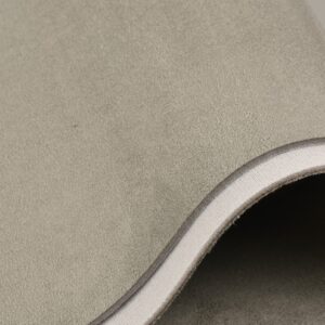 Premium Vehicle Headlining Fabric A84 Light Gray Microfiber Suede Look