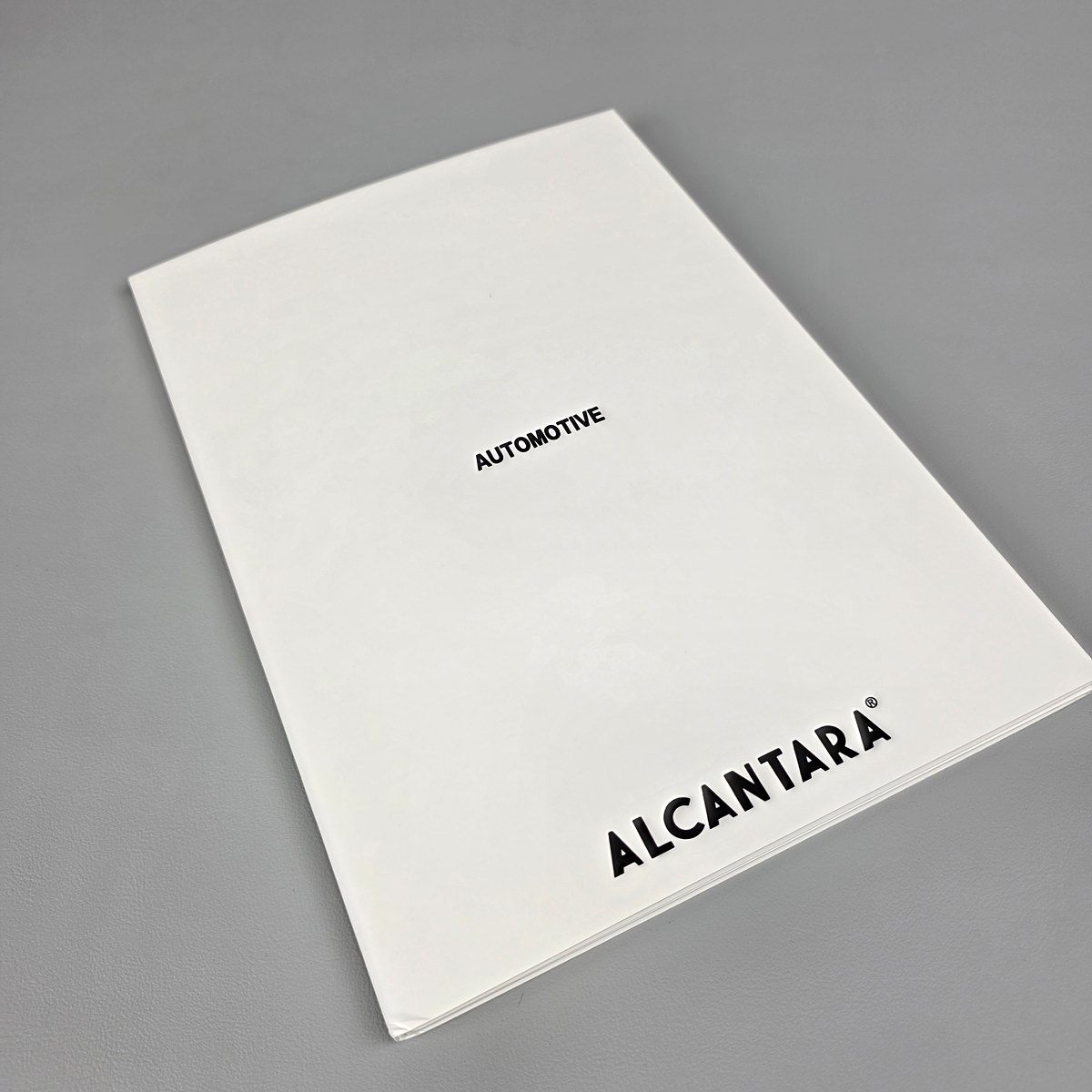 Alcantara® Automotive Catalogue — Colour Card with Cover and Soft Samples